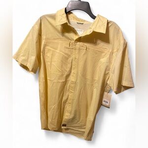Reel Legends Light Yellow Casual Button Down Shirt